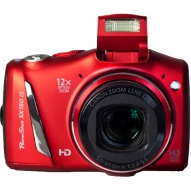 Canon Powershot SX150 Digital Still Camera Red